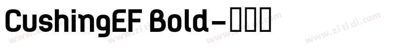 CushingEF Bold字体转换